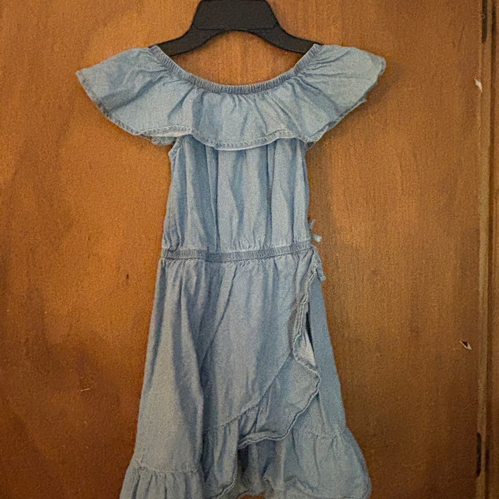 FabKids Light Blue Ruffle Dress